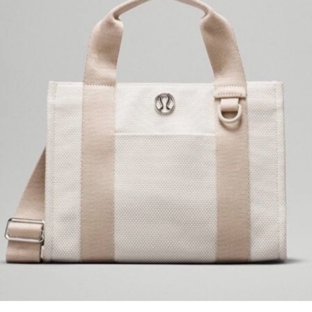 lululemon athletica Women's two tone canvas Bag - Cream & Beige NWT - Picture 6 of 8